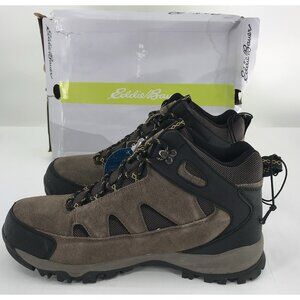 Eddie Bauer Hiking Boots Mens Size 11 Brown Suede Black Lace